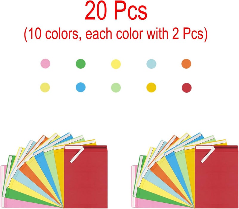 Mxinxiu 20 Pcs 10x13 inches Colored Catalog Envelopes self seal 28lb Colorful Printable Kraft Ultra Strong Peel & Seal For Mailing, Storage And Organizing Acid Free - Image 3